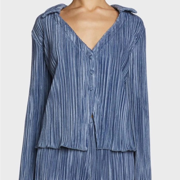 Pretty Garbage Blue Blouse Small - Picture 1 of 5